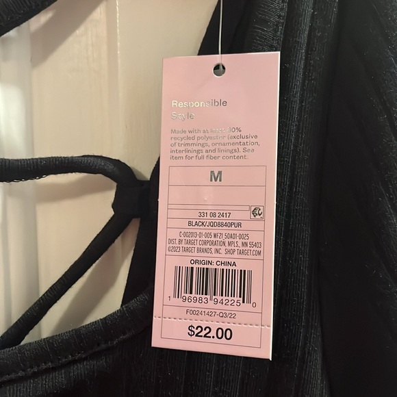 Black Wild Fable One Peice Romper - Picture 2 of 5